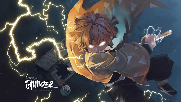 Zenitsu Agatsuma in Lightning Attack 4K