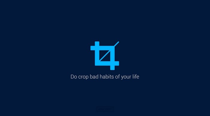 Crop icon with inspirational quote