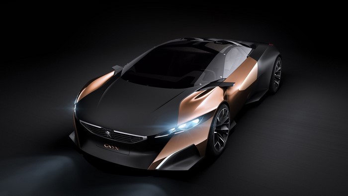 Peugeot Onyx concept car with copper accents