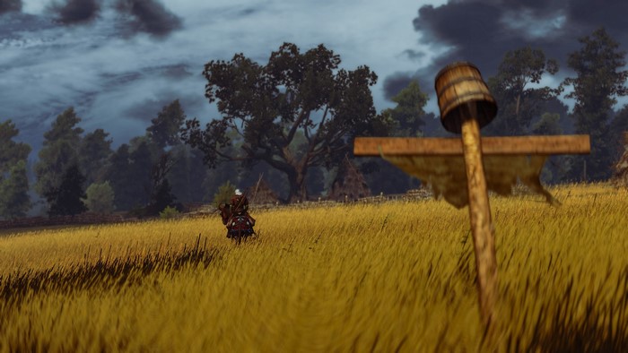 Geralt from The Witcher 3: Wild Hunt on horseback