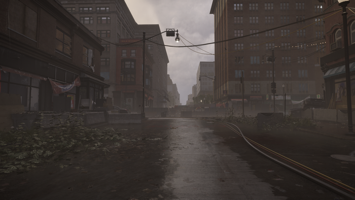Street scene in Tom Clancy's The Division 2