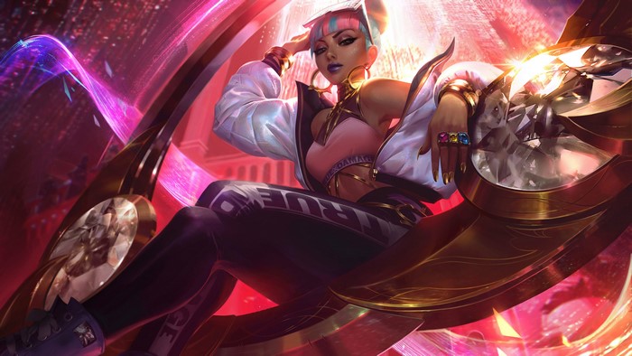 4K Qiyana from League of Legends True Damage skin