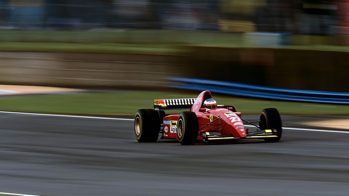 Ferrari Formula 1 race car on track