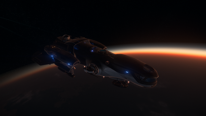 MISC Freelancer from Star Citizen in space