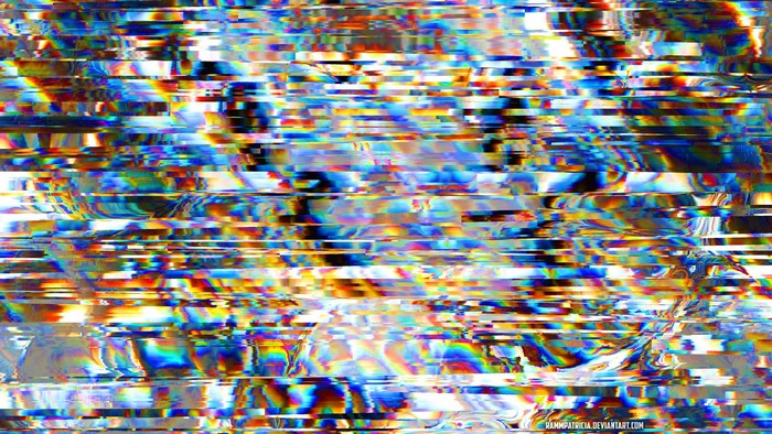 Abstract Glitch Art Digital Art