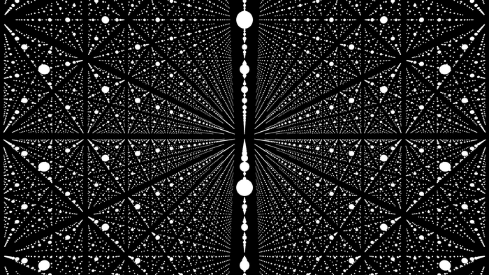 Monochrome Geometric Digital Art