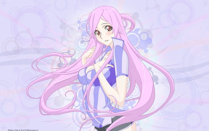 Girl with long pink hair from Attack on Titan