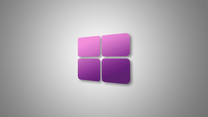 Microsoft Windows logo with purple gradient