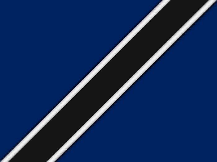 Black and white stripes on blue background