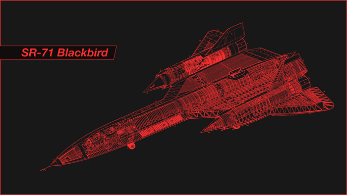 Lockheed SR-71 Blackbird Blueprint