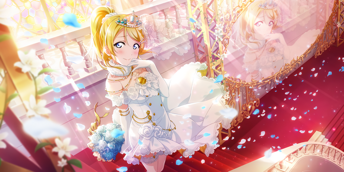 Ayase Eri from Love Live! Series in a wedding dress