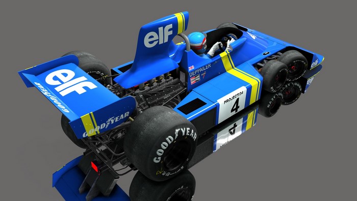 Patrick Depailler's Elf Tyrell 034 F1 race car
