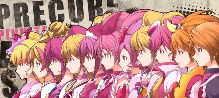 Precure Anime Girls Lineup