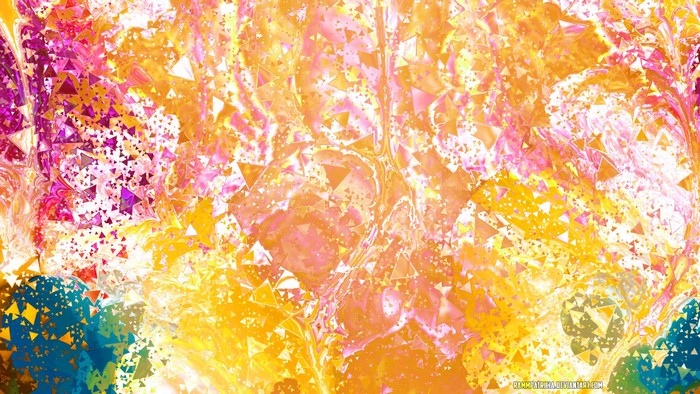 Abstract digital art with triangles