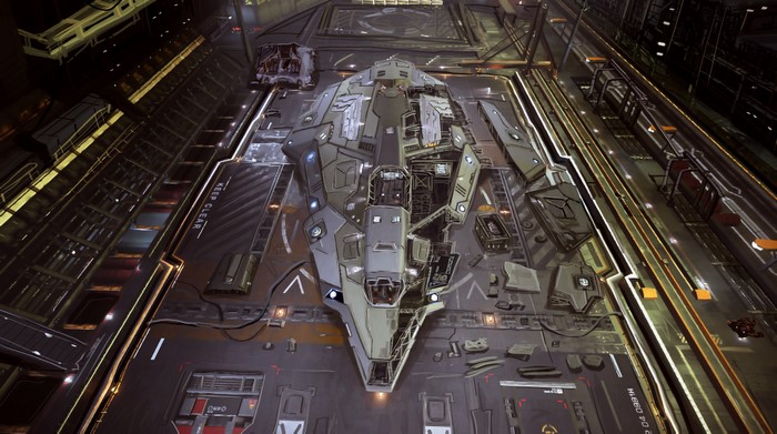 Python (E:D) in Elite: Dangerous hangar