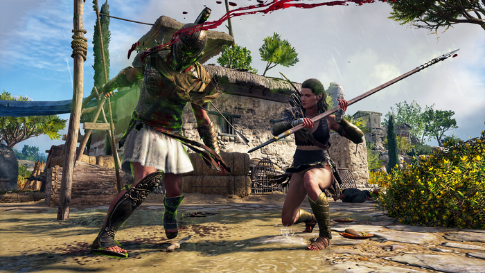 Assassin's Creed Odyssey screenshot of combat
