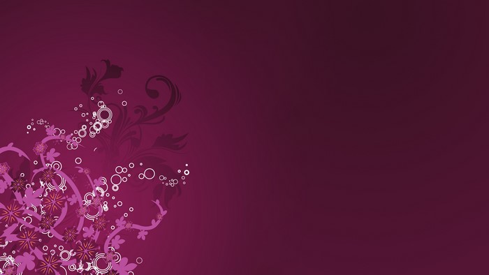 4K Purple Floral Digital Art