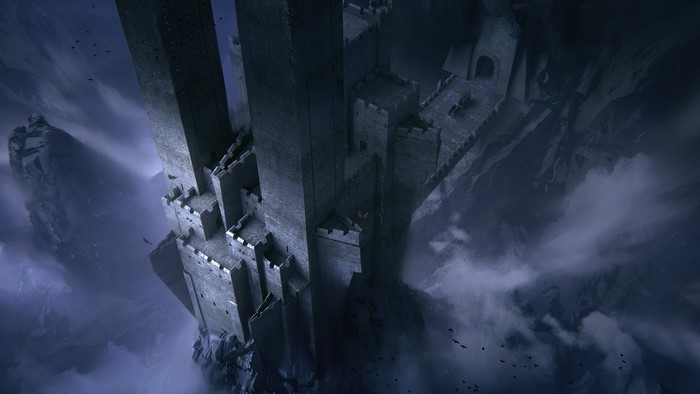 Castle in the mist by Nikola Sinitsa
