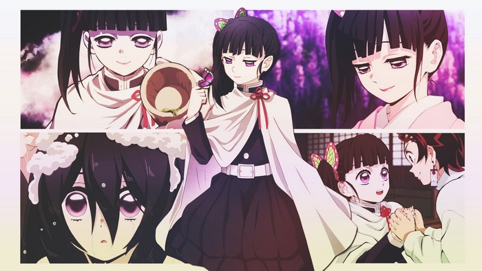Kanao Tsuyuri and Tanjiro Kamado from Demon Slayer