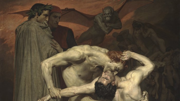 Dante and Virgil in Hell from The Divine Comedy