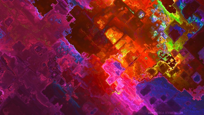 Abstract colorful nebula