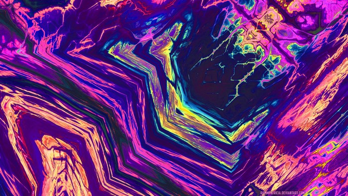 Abstract digital art with colorful shapes