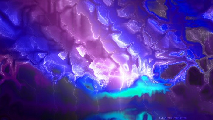 Abstract digital art with purple and blue colors