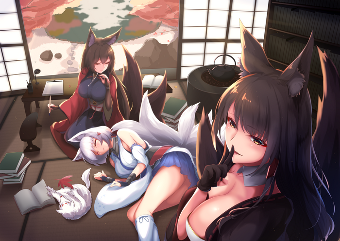 Kaga and Akagi from Azur Lane