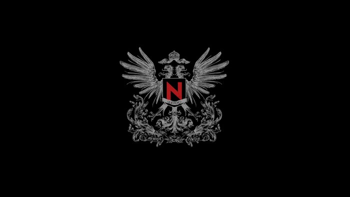 Nachtmahr crest with A.E.I.O.U. and Semper Fidelis