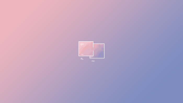 Minimalist gradient with color swatches