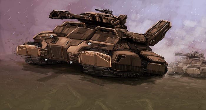 4K Elite: Dangerous science fiction tanks