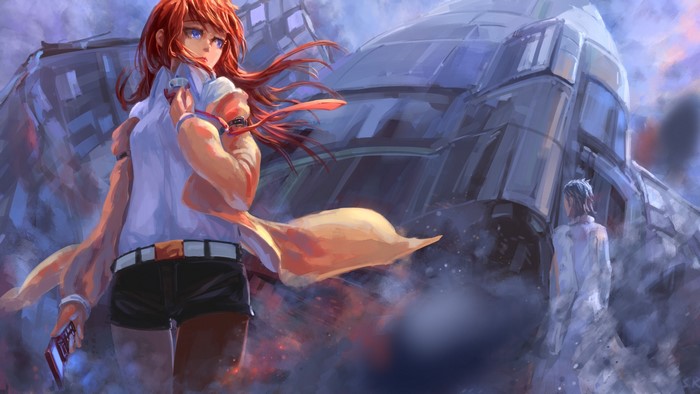 Makise Kurisu from Steins;Gate with another character
