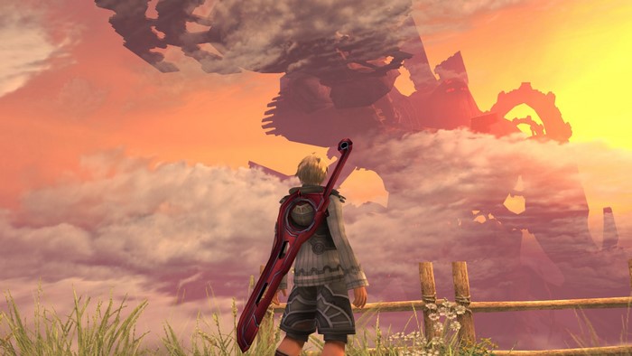 Shulk from Xenoblade Chronicles with the Monado