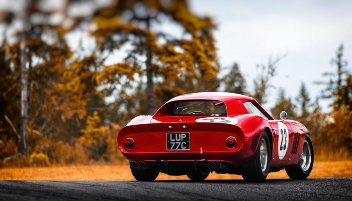 Red Ferrari 250 GTO race car with number 23