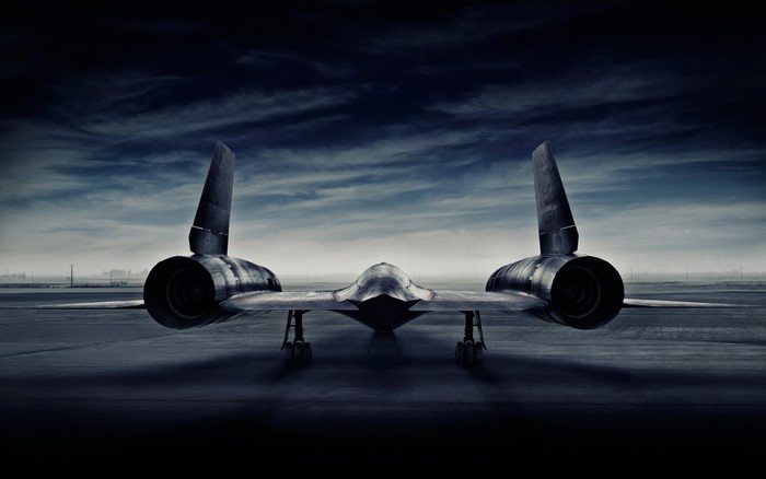 Lockheed SR-71 Blackbird on tarmac