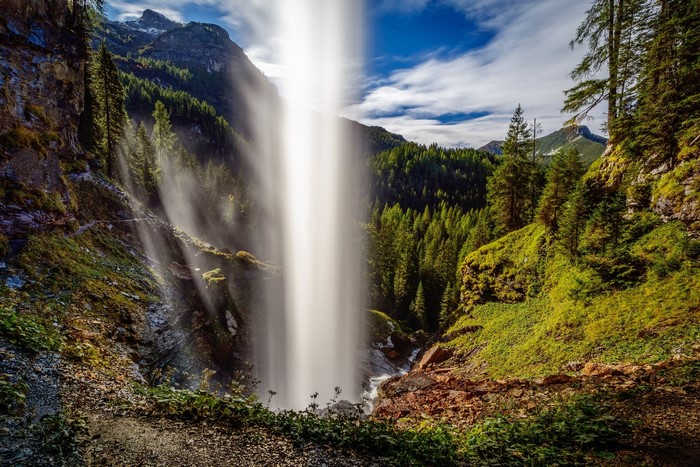 Waterfall in the Alps, Austria