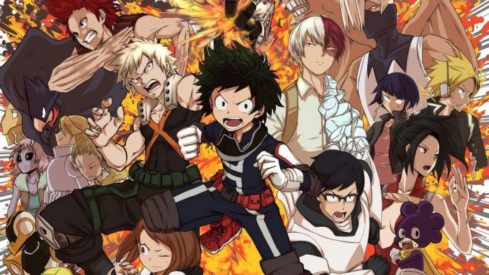 Boku no Hero Academia Character Group Scene