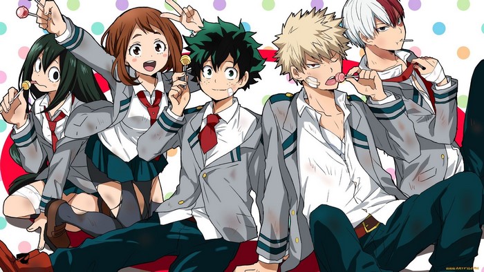 Boku no Hero Academia Characters Group Scene