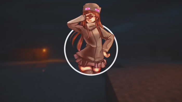 Anime Enderman girl from Minecraft