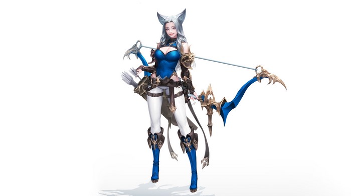 Fantasy Archer Girl with Bow and Arrows