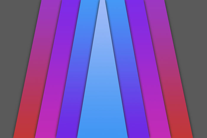 Abstract colorful layered triangles 4K