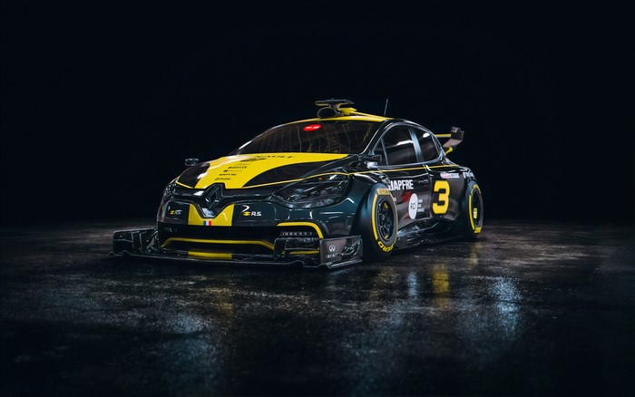 4K Renault Clio RS race car render by Khyzyl Saleem