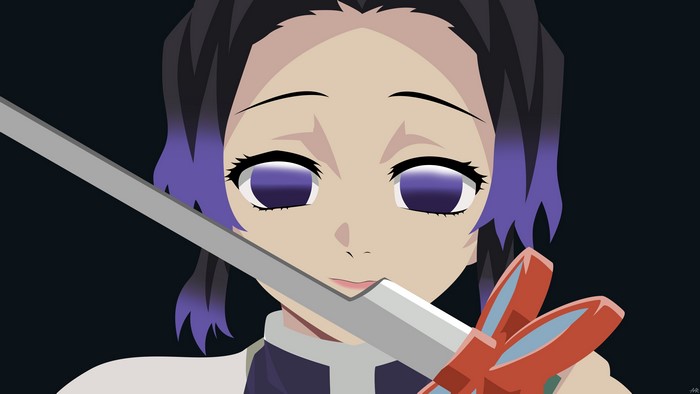 Kochou Shinobu from Kimetsu no Yaiba with sword