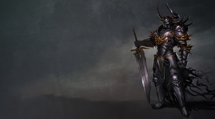 Dark Knight Warrior with Sword