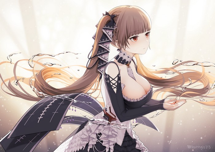 Formidable from Azur Lane with water