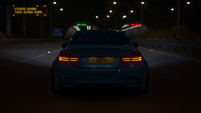 BMW M4 from Forza Horizon 4 at night