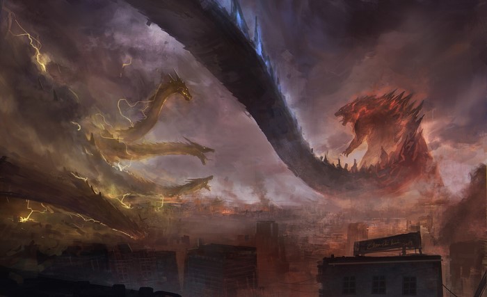 Epic Battle Between Godzilla and King Ghidorah