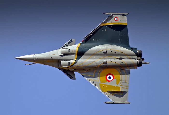 Dassault Rafale French Air Force fighter jet in flight