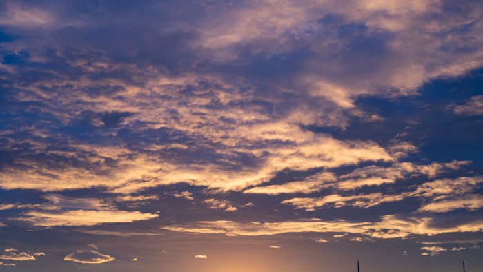 Clouds in the sky over New Zealand