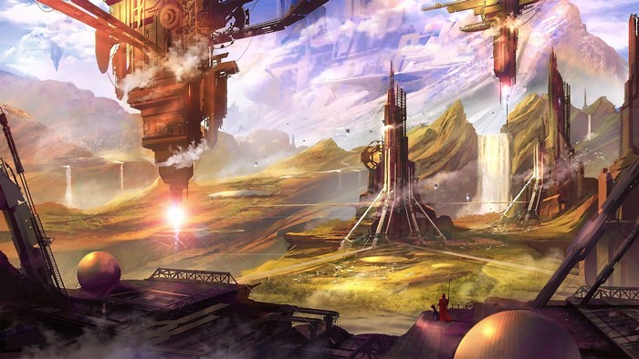 4K Futuristic Sci-Fi Cityscape Artwork